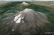 El Popocatepetl en Google Earth