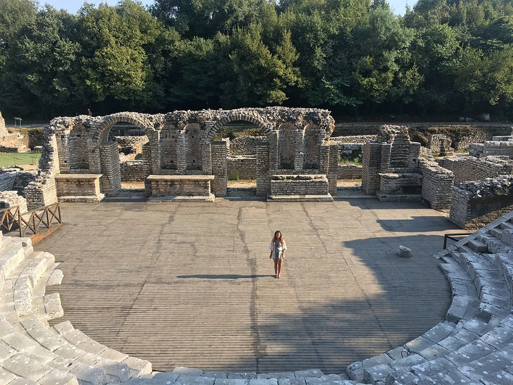 Albania, Butrinto. Imágenes por satélite