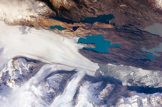 glaciar Upsala. Imágenes por satélite