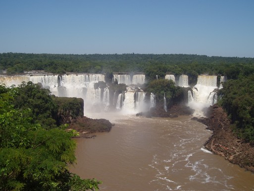 cataratas del Iguazú. Imágenes por satélite