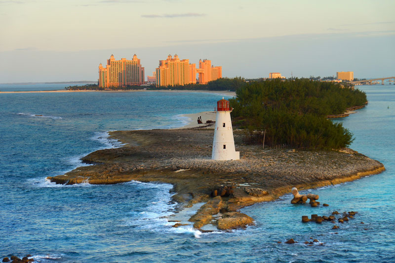 Bahamas, Nassau. Imágenes por satélite