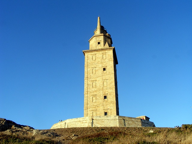 Coruña, Torre de Hércules. Imágenes por satélite
