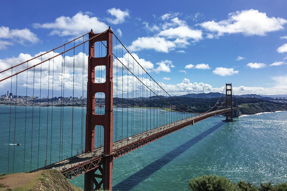 San Francisco, Golden Gate. Imágenes por satélite