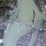 Vista satelital de China