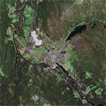 Vistas satelitales de Noruega