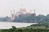 Agra: el Taj Mahal visto desde el Fuerte Rojo