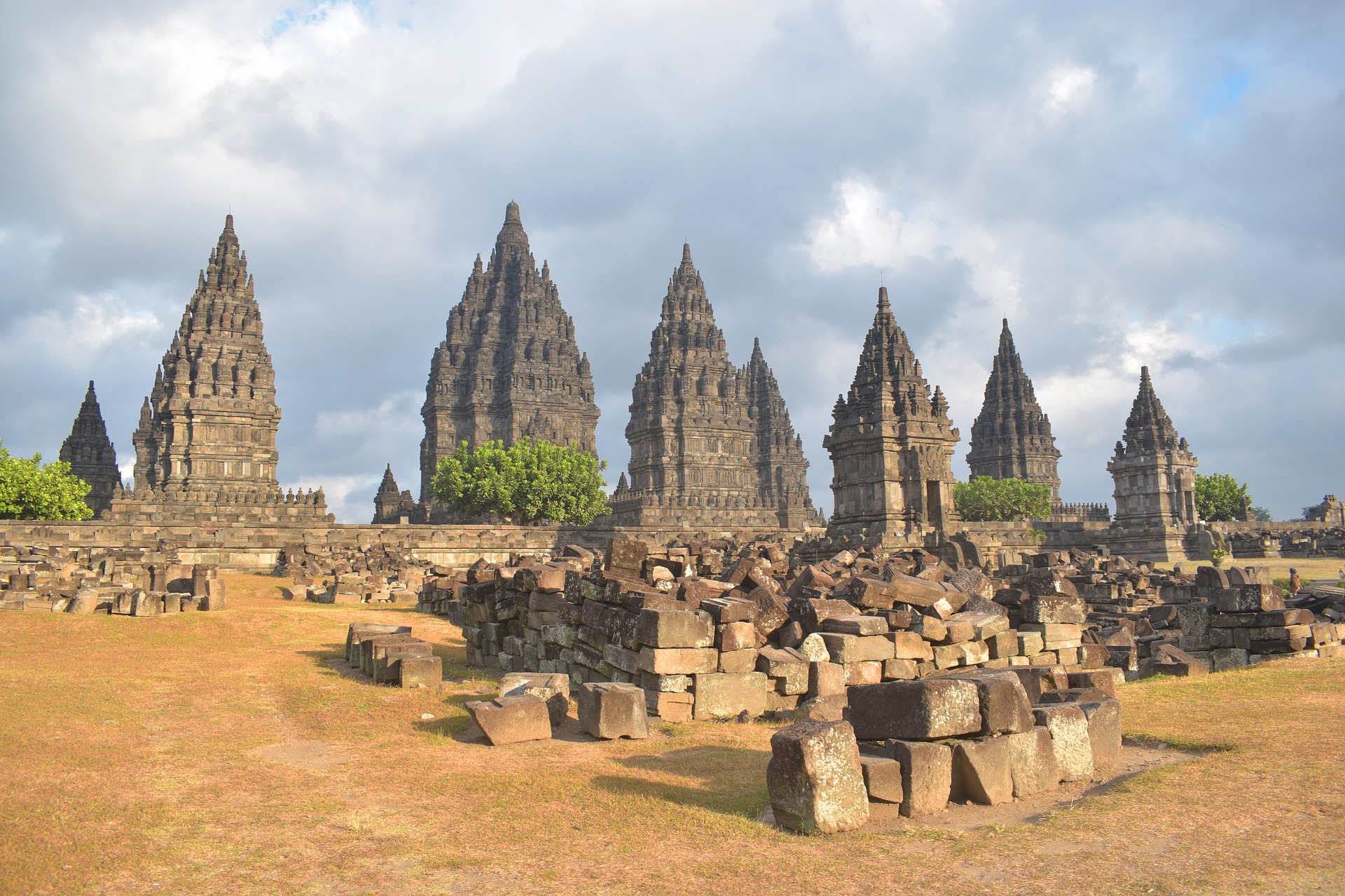 Indonesia, Prambanan. Imágenes por satélite