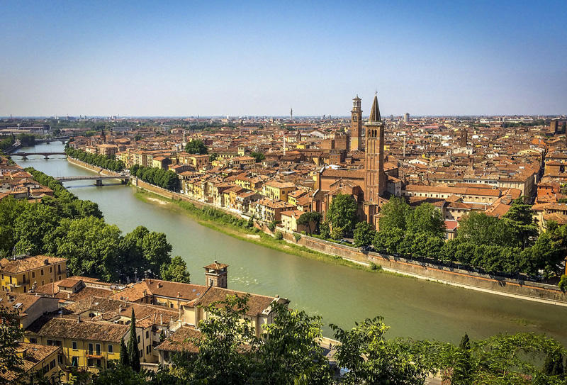Verona. Imágenes por satélite