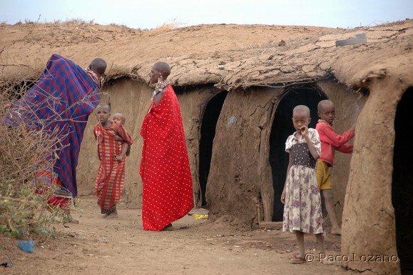 Masais en Kenia