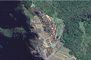 imagen satelital de Machu Picchu