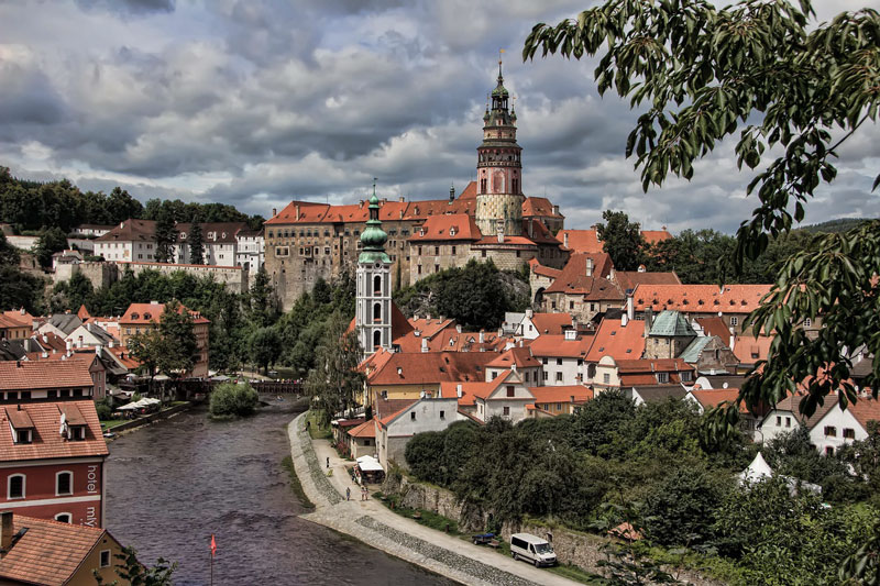 Cesky Krumlov. Imágenes por satélite