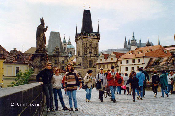 Praga, Puente de Carlos. Imágenes por satélite